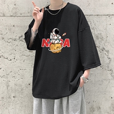 春夏季七分袖t恤男大码五分袖男短袖中袖Q11289-P30，男装T恤，电商A040