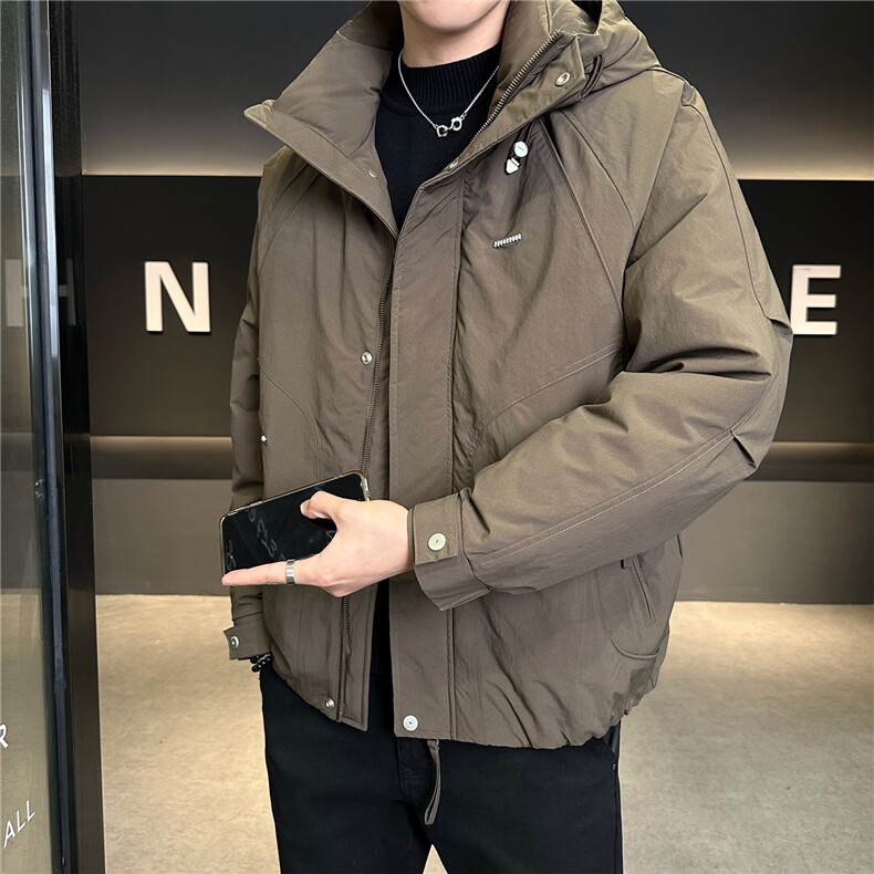 冬季新品男士日系阔版冲风衣羽绒服数据款【标50控活动价298】,男装风衣,星座414（原B263）