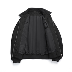 白底图麂皮绒夹克外套秋冬短款毛领冬季加厚A236-JK612-P160，男装夹克，电商A236