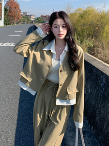 春现-假两件显瘦减龄小香风套装B190-2801-P165-K228图片