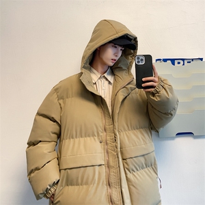 港风2026新品冬季宽松情侣装男装棉衣棉服冬装加厚外套D002-P105图片