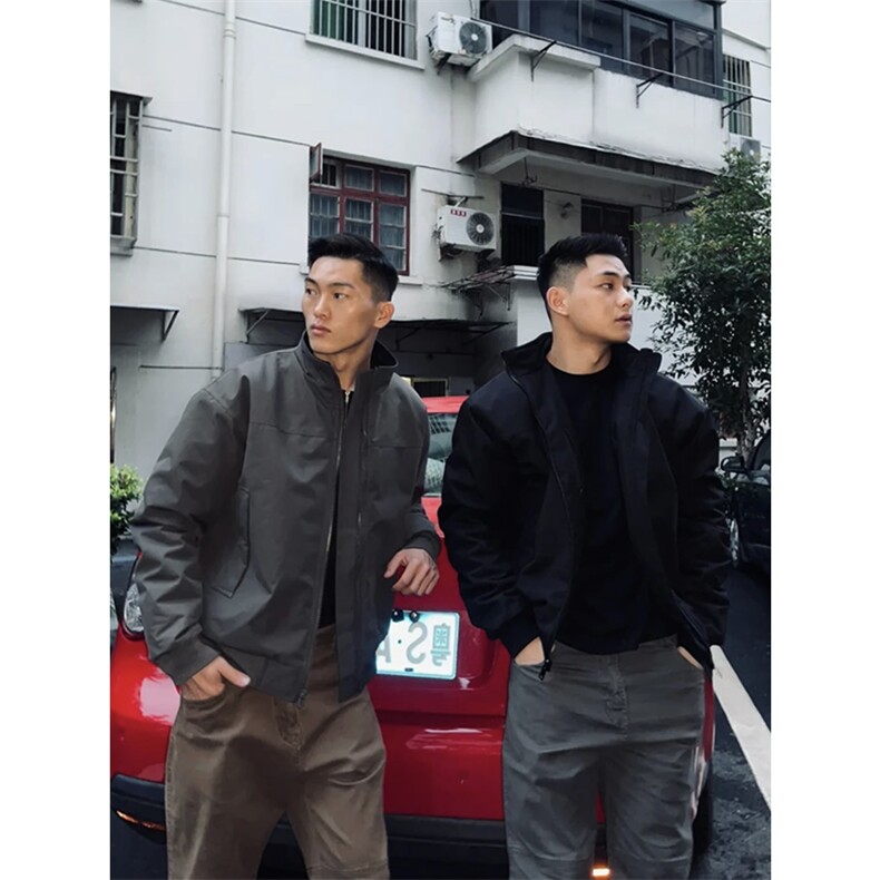 网图三防美式飞行夹克立领棒球服外套短款工装冲锋衣J2538-P65,男装夹克,星座1213