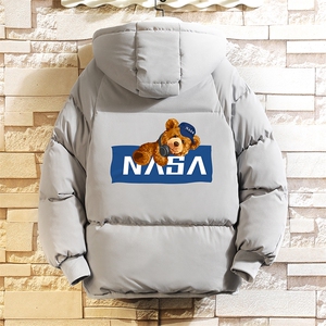 NASA加厚加绒连帽衣男大码服男面包服男 砖墙 MY16247-P100图片