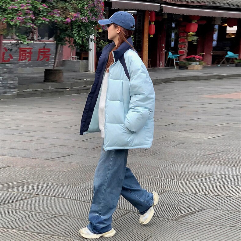 A467-P95冬季宽松男女上衣外套棉服个性港风上衣,男装棉衣,星座911