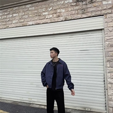 春秋季复古高街印花飞行员夹克棒球服男女宽松机能风情侣休闲外套，男装夹克，星座506A