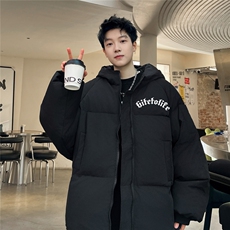 棉袄厚外套港风日系棉衣纯色棉服大码面包服1016-1M01P90K118，男装棉衣，星座1016-1（原电商B408-1）