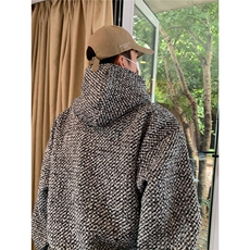 小香风连帽卫衣男秋冬潮重磅宽松套头长袖上衣WLA288-P45加绒56，男装卫衣，星座1008