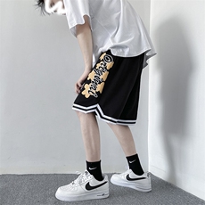 703-DK272-P28夏季大码冰丝印花休闲短裤M-5XL，男装牛仔裤，星座703