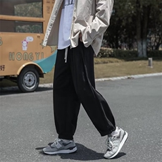 日系cityboy工装裤子男生秋季潮牌宽松直筒坠感阔腿百搭休闲长裤，男装休闲裤，星座1008