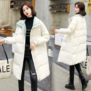 羽绒服90绒女中长款冬季新款外套过膝时尚加厚羽绒外套图片