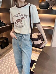 拼色斑点狗印花短袖，其它，MY.counter