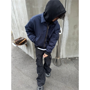 美式复古飞行员夹克男高级感春秋新款立领棒球服外套PJK15图片