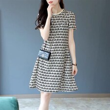 夏季仿连衣裙，女装连衣裙，吉之红