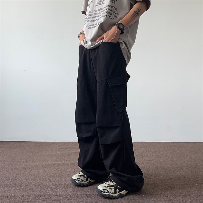 06美式高街多口袋工装裤简约百搭休闲裤男女XZ211-1-K2427-P65,男装工装外套,星座211-1
