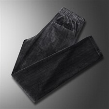 D3922秋冬新款男士商务休闲纯色灯芯绒休闲裤修身时尚长裤P128图片
