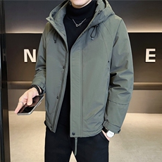 二棉B3538821P1552025黑冬季新款保暖夹克棉衣冲锋衣加厚外套，男装夹克，电商B353