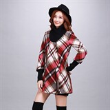 毛呢外套时尚百搭纯色中长款长袖修身2020年冬季，女装毛呢外套，众宇琦