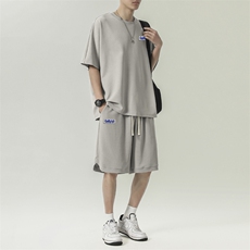 夏季薄款速干运动篮球服套装夏天男士休闲短裤男装TZ18-特批-70，男装休闲套装，星座718