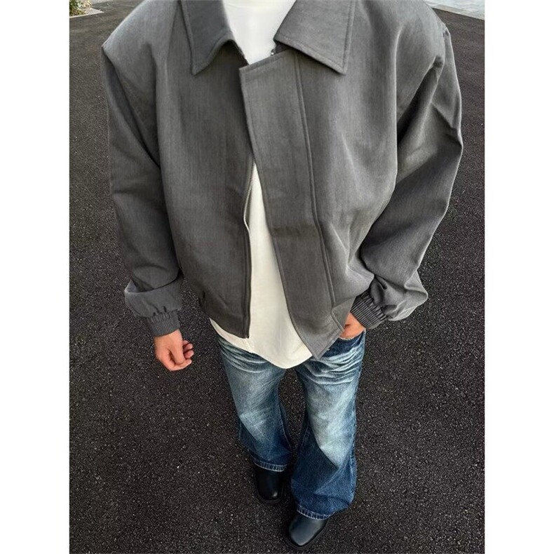 【有货】DS06-P88黑色短款外套男生秋季潮牌高级感男装西装夹克,男装夹克,星座603-2