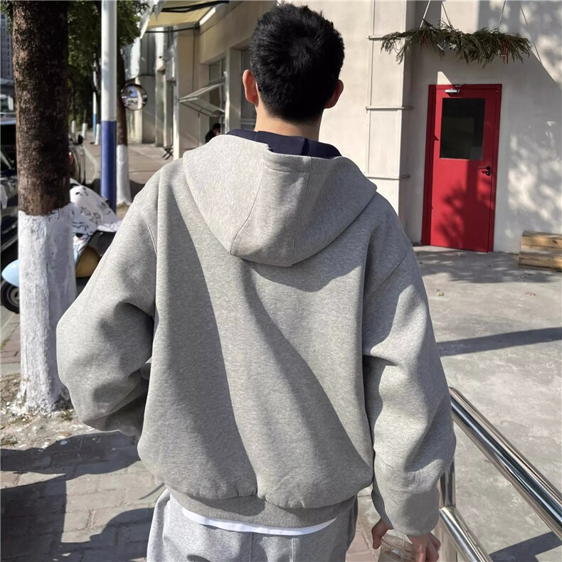 1506A/GF330/P56情侣连帽衫高街撞色休闲外套,女装短外套,星座1506A