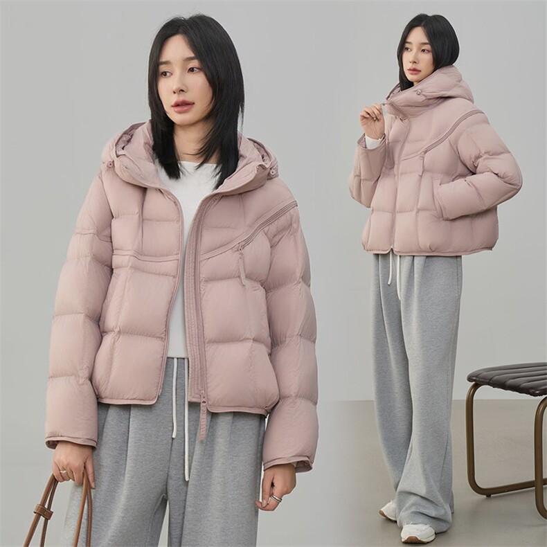 2025年冬季休闲风保暖常规90白鸭绒,女装羽绒服,阳光伊恋
