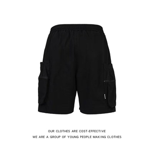 工装短裤夏季新款港风户外山系痞帅机能风运动五分裤男K6210-P48图片