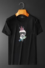 2021夏季新款男士丝光棉短袖T恤711873P65M-5XL，男装T恤，钱塘6066（原711）