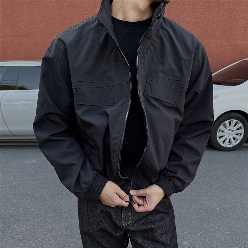 JK009硬汉风春季工装美式游骑兵夹克聚酯纤维(M-5XL)TP55，男装夹克，电商A088