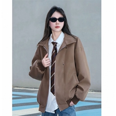 网图美式翻领纹理感PU皮夹克皮衣机车服外套JK508-P90，男装皮衣，星座1213