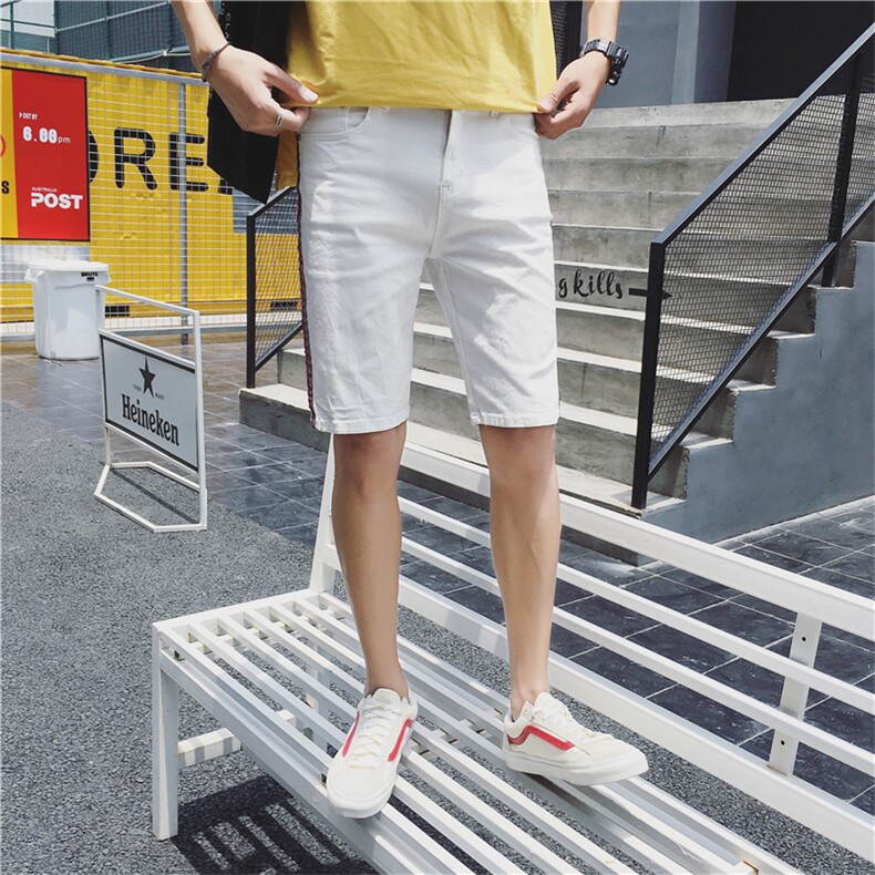 K583-P352024夏季风潮流牛仔裤休闲破洞五分裤,男装牛仔裤,星座103A