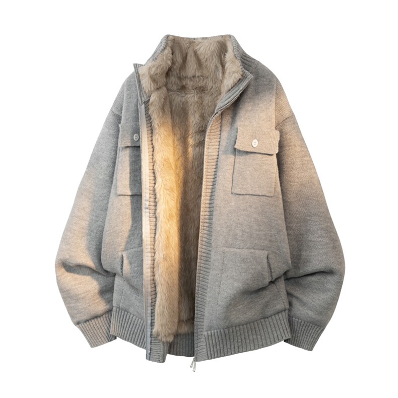 高品质现货】加厚针织衫外套座山雕棉衣保暖棉服w8809-特P120图片