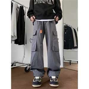 美式大口袋工装裤男春裤子机能伞兵冲锋裤 B4527 P40图片
