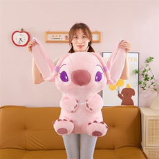 粉色安琪玩偶史迪仔公仔星际宝贝毛绒玩具少女心生日礼物抱枕女孩
