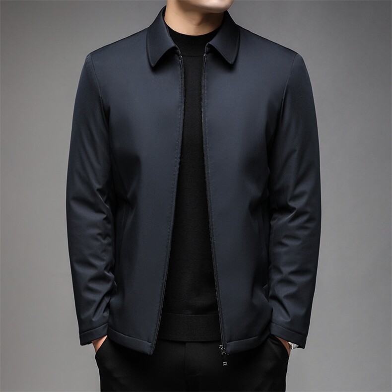 冬季新款男士羽绒服加厚保暖上衣中年商务休闲男装白鸭绒外套,男装羽绒服,电商B212（原钱塘6029）
