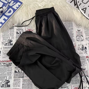 冲锋防晒休闲裤子男女新款冰丝裤子阔腿速干裤束脚运动卫裤-B952图片