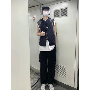 B221 美式街头hiphop宽松户外工装休闲裤子 LK23116-P60 控78图片