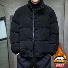 风立领灯芯绒棉衣男加厚潮盘扣棉衣xz815-503p145，男装棉衣，星座815（原A203）