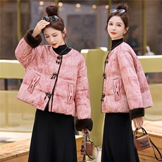 现货现货现货2025年冬季新中式G风羽绒服，女装羽绒服，伊仟回