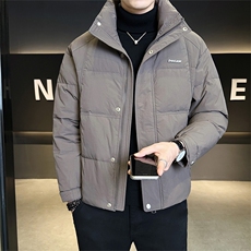 标50绒店主风2025新款男士立领短款羽绒服外套B328-7915-P215，男装羽绒服，电商B328