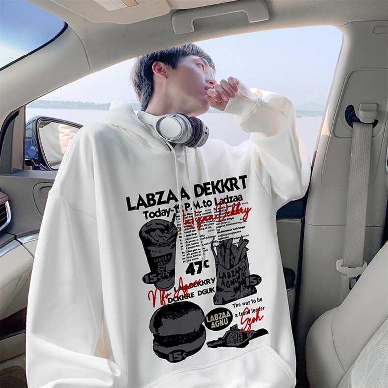 抖音得物供货可提供视频秋冬重磅美式宽松连帽卫衣DL2054,男装卫衣,电商A486