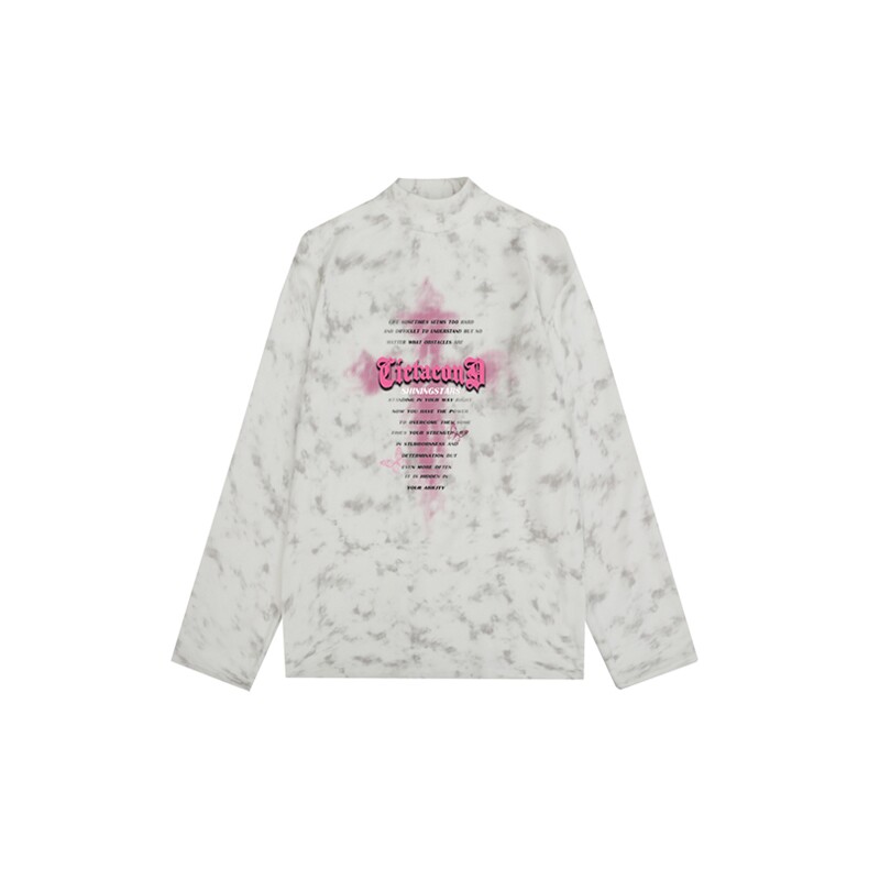 260克重磅扎染德绒半高领打底衫【有货】HD019-DR25465RB-P25图片