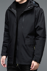 秋冬连帽男加绒可脱卸内胆冲锋衣（加店铺代发）BSN2251-P170图片
