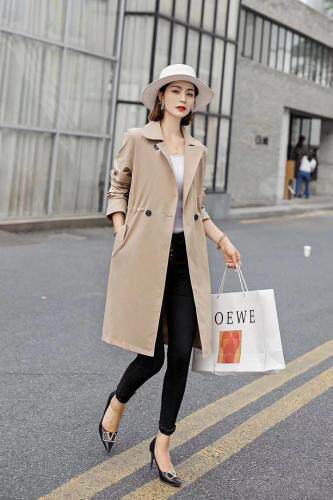 休闲时尚风衣，女装风衣，衣菲特