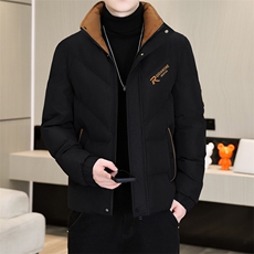 冬季加厚棉衣男休闲时尚青年立领棉衣百搭棉服外套M1801-P78，男装棉衣，星座310B-3