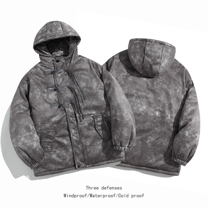 新中式盘扣棉衣棉服面包服连帽加绒棉袄外套【量大有差-G1616-P95,男装棉衣,星座207