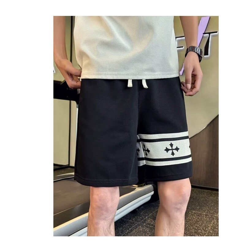 新款原宿休闲百搭痞帅夏季时尚短裤新款无品牌文艺百搭流行日系,男装牛仔裤,星座506A