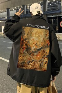 ！22秋季新款宽松大码港风复古圣母夹克外套JK1661-P50控68图片