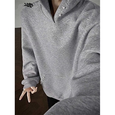 设计感连帽短款卫衣女外套春秋辣妹运动服休闲上衣潮WA205，女装短外套，星座1116A（原606A-3）