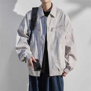 JK8872-P75 L-9XL2025秋冬新款翻领夹克外套 控128图片