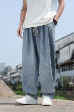 夏季风牛仔宽松大码长裤透气柔软休闲裤男士K2513-P7588，男装休闲裤，电商A008